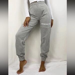 PRETTY LITTLE THING Athleisure Streetwear Grunge Joggers Sweats Lounge Gray S 4